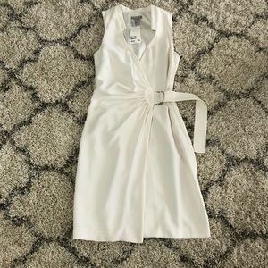 H&M White Wrap Dress